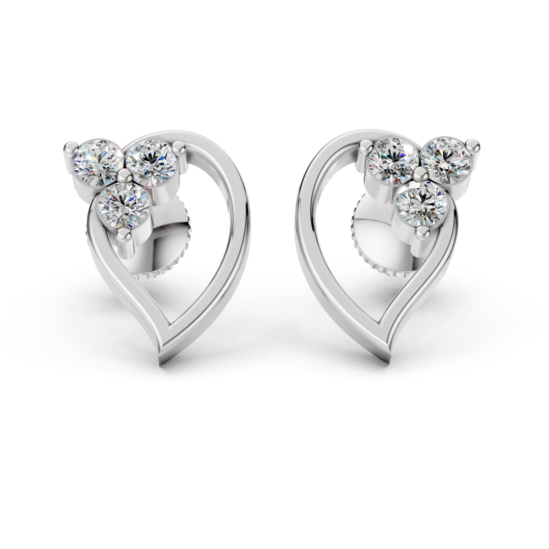 Blush Dew Diamond Earrings