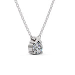 Load image into Gallery viewer, Luna Point Solitaire Pendant-With chain
