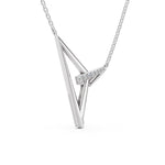 Load image into Gallery viewer, Intersecting Paths of Light in a Diamond Embrace-With chain
