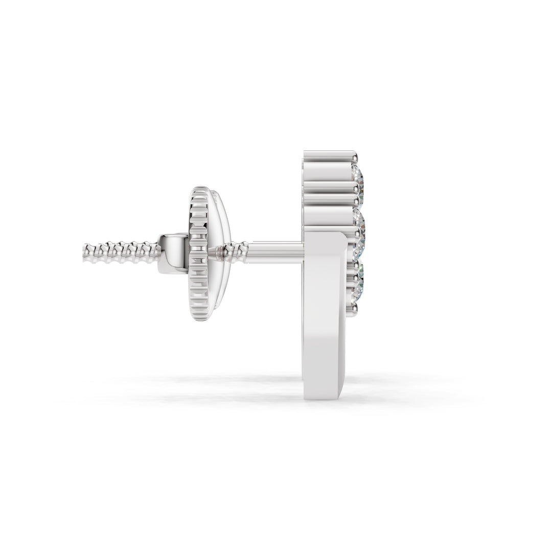 Diamond Chevron Spark Earrings