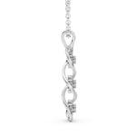 Load image into Gallery viewer, Trinity of Sparkles in a Gentle Wave-With chain
