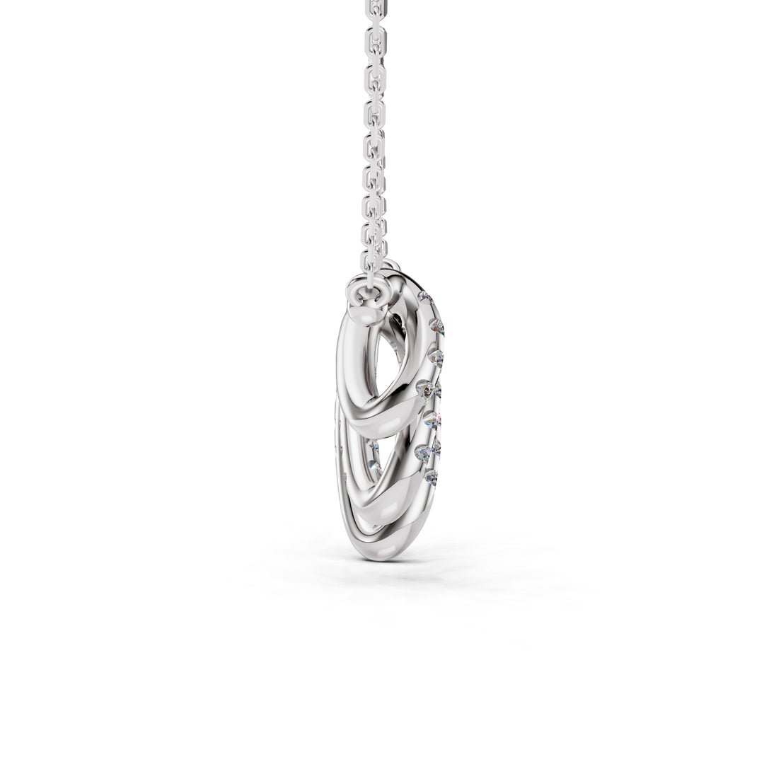 Diamond Script Curve-With chain
