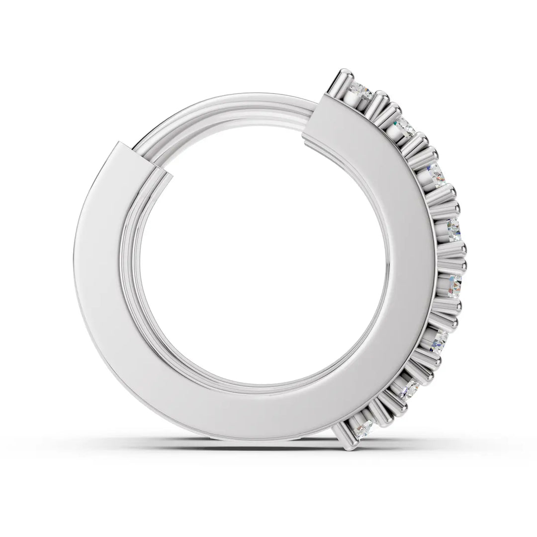 Spark Circle Diamond Earrings