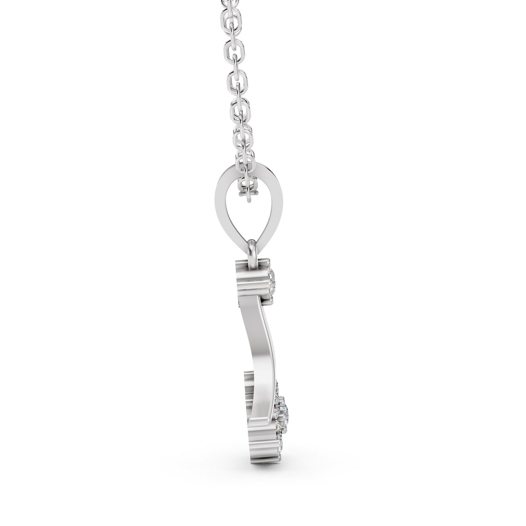The Fleur Arc Pendant-With chain