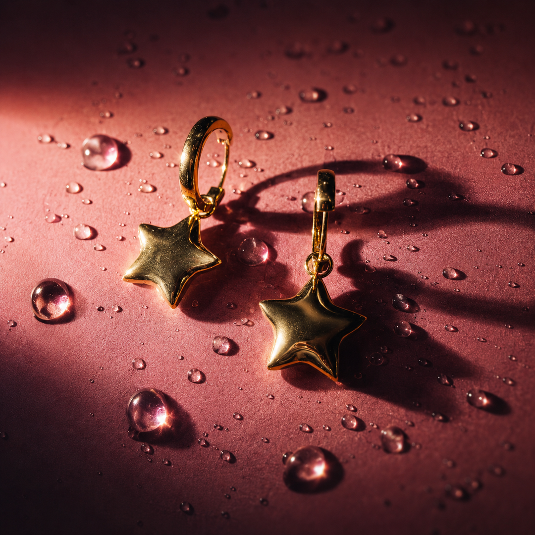 Bubbly Star Earring