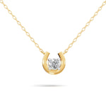 Load image into Gallery viewer, Good Luck Diamond Pendant - 18Kt Gold vermeil
