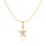 Load image into Gallery viewer, Open Star Diamond Pendant - 18Kt Gold vermeil
