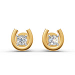 Load image into Gallery viewer, Good Luck Diamond Earring - 18Kt Gold vermeil