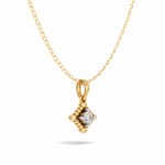 Load image into Gallery viewer, Beaded Edge Diamond Solitaire Pendant - 18Kt Gold vermeil
