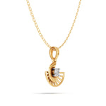 Load image into Gallery viewer, Diamond Sunburst Pendant - 18Kt Gold vermeil
