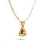 Load image into Gallery viewer, Floating Diamond Solitaire Pendant - 18Kt Gold vermeil
