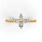 Load image into Gallery viewer, Gold Twin Drop Rings - 18Kt Gold vermeil
