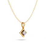 Load image into Gallery viewer, Beaded Edge Diamond Solitaire Pendant - 18Kt Gold vermeil

