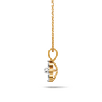 Load image into Gallery viewer, Flower Diamond Cluster Pendant - 18Kt Gold vermeil
