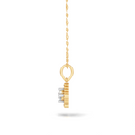 Load image into Gallery viewer, Beaded Edge Diamond Solitaire Pendant - 18Kt Gold vermeil
