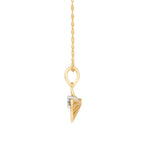 Load image into Gallery viewer, Diamond Sunburst Pendant - 18Kt Gold vermeil

