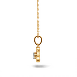 Load image into Gallery viewer, Floating Diamond Solitaire Pendant - 18Kt Gold vermeil
