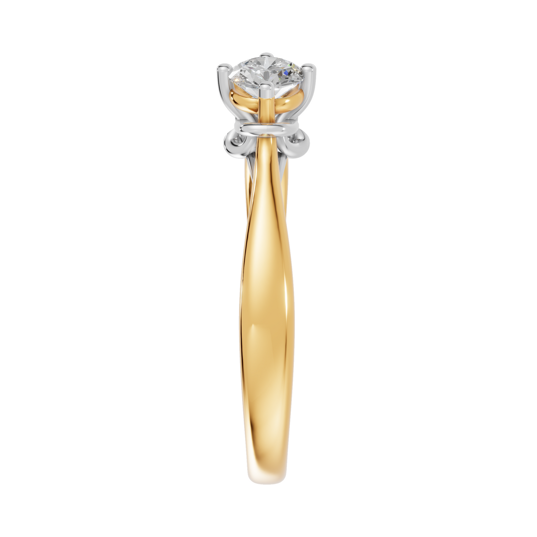 Floral Embrace Ring - 18Kt Gold Vermeil