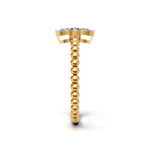 Load image into Gallery viewer, Gold Twin Drop Rings - 18Kt Gold vermeil
