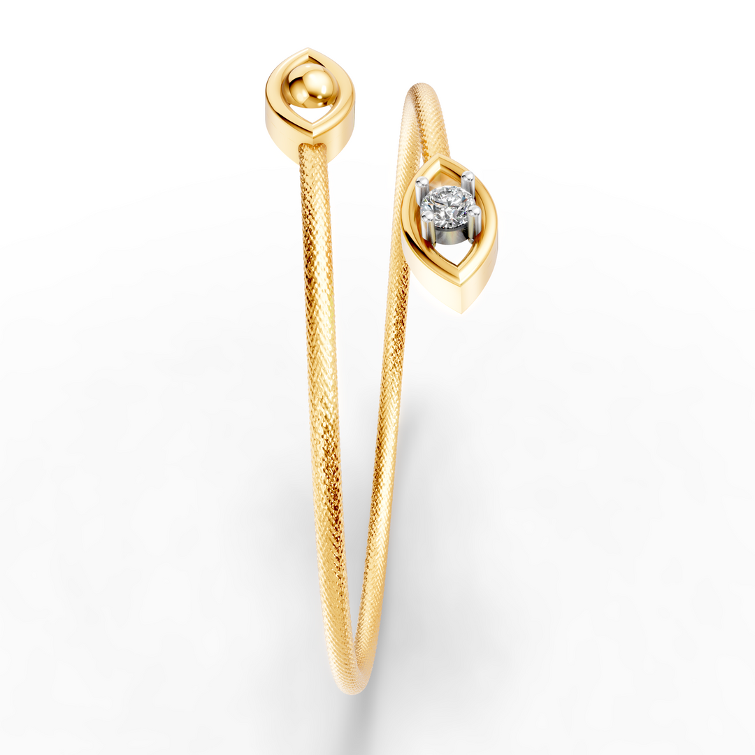Aura Eye Blink Bracelet - 18Kt Gold vermeil