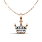 Load image into Gallery viewer, Queen&#39;s Pendant(without Chain) - 18Kt Rose Gold vermeil
