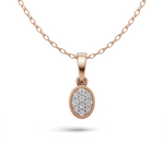 Load image into Gallery viewer, Stardust Swirl Pendant(without chain) - 18Kt Rose Gold vermeil
