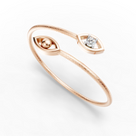 Load image into Gallery viewer, Aura Eye Blink Bracelet - 18Kt Rose Gold vermeil
