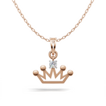 Load image into Gallery viewer, Princess Crown Pendant(without chain) - 18Kt Rose Gold vermeil
