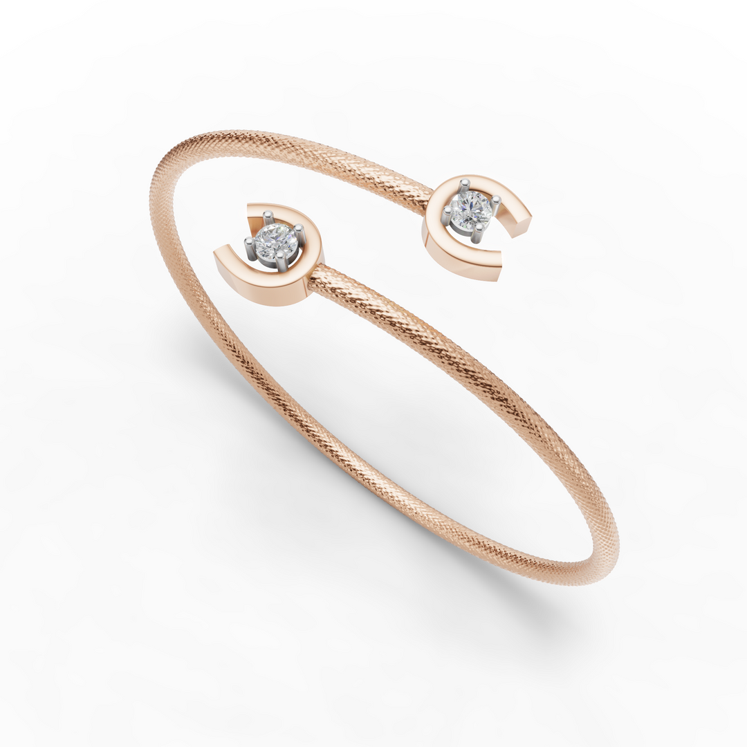 Infinity Bond Bracelet - 18Kt Rose Gold vermeil