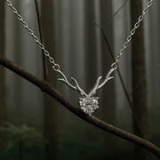 reindeer Heart pendant-with chain