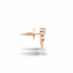 Load image into Gallery viewer, Princess Crown Earring - 18Kt Rose Gold vermeil
