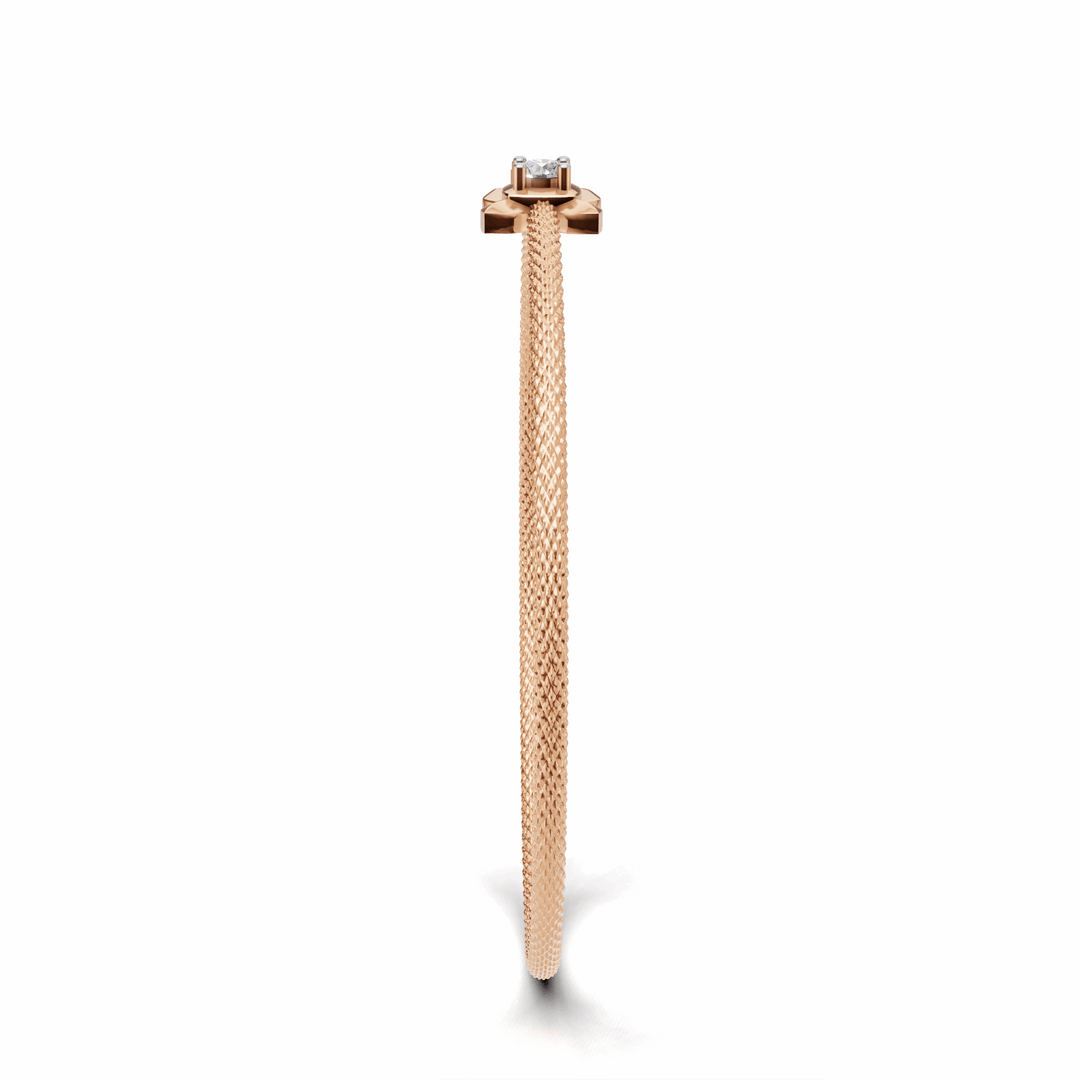 Golden Cross Bracelet - 18Kt Rose Gold vermeil