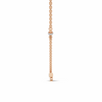 Load image into Gallery viewer, Diamond Bow Pendant Necklace-18Kt Rose Gold vermeil
