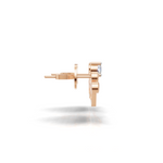 Load image into Gallery viewer, Princess Crown Earring - 18Kt Rose Gold vermeil
