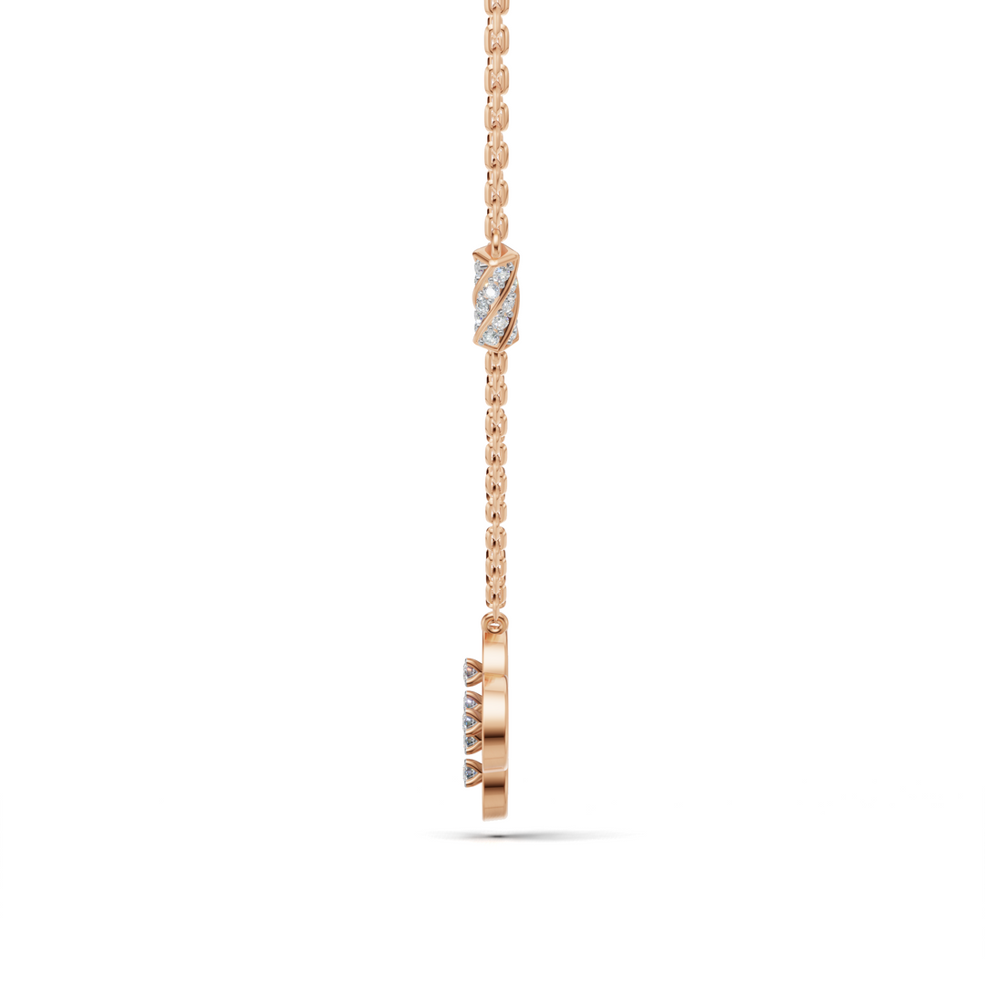 The "Petal Luxe" Necklace-18Kt Rose Gold vermeil