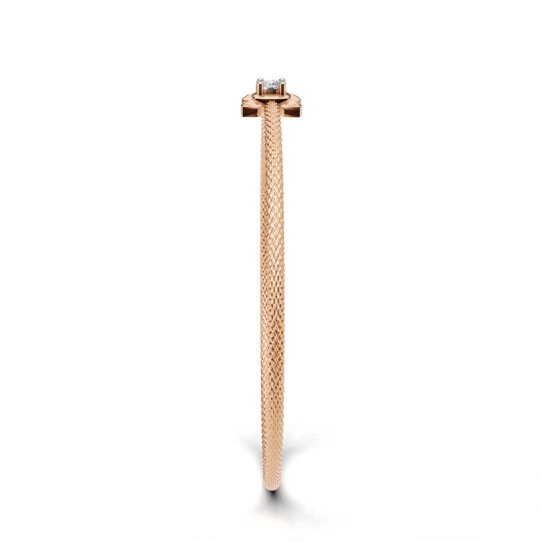 Golden Cross Bracelet - 18Kt Rose Gold vermeil