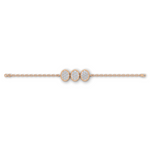 Load image into Gallery viewer, Trio Cluster Bracelet - 18Kt Rose Gold vermeil
