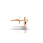 Load image into Gallery viewer, Arrowhead Diamond Studs Earring- 18Kt Rose Gold vermeil
