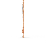 Load image into Gallery viewer, &quot;Arrow of Light&quot; Diamond Necklace-18Kt Rose Gold vermeil
