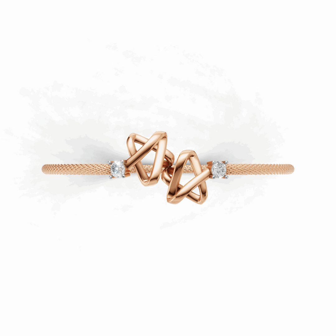 Niva Bracelet-18Kt Rose Gold vermeil