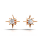Load image into Gallery viewer, Sun Star Earring - 18Kt Rose Gold vermeil
