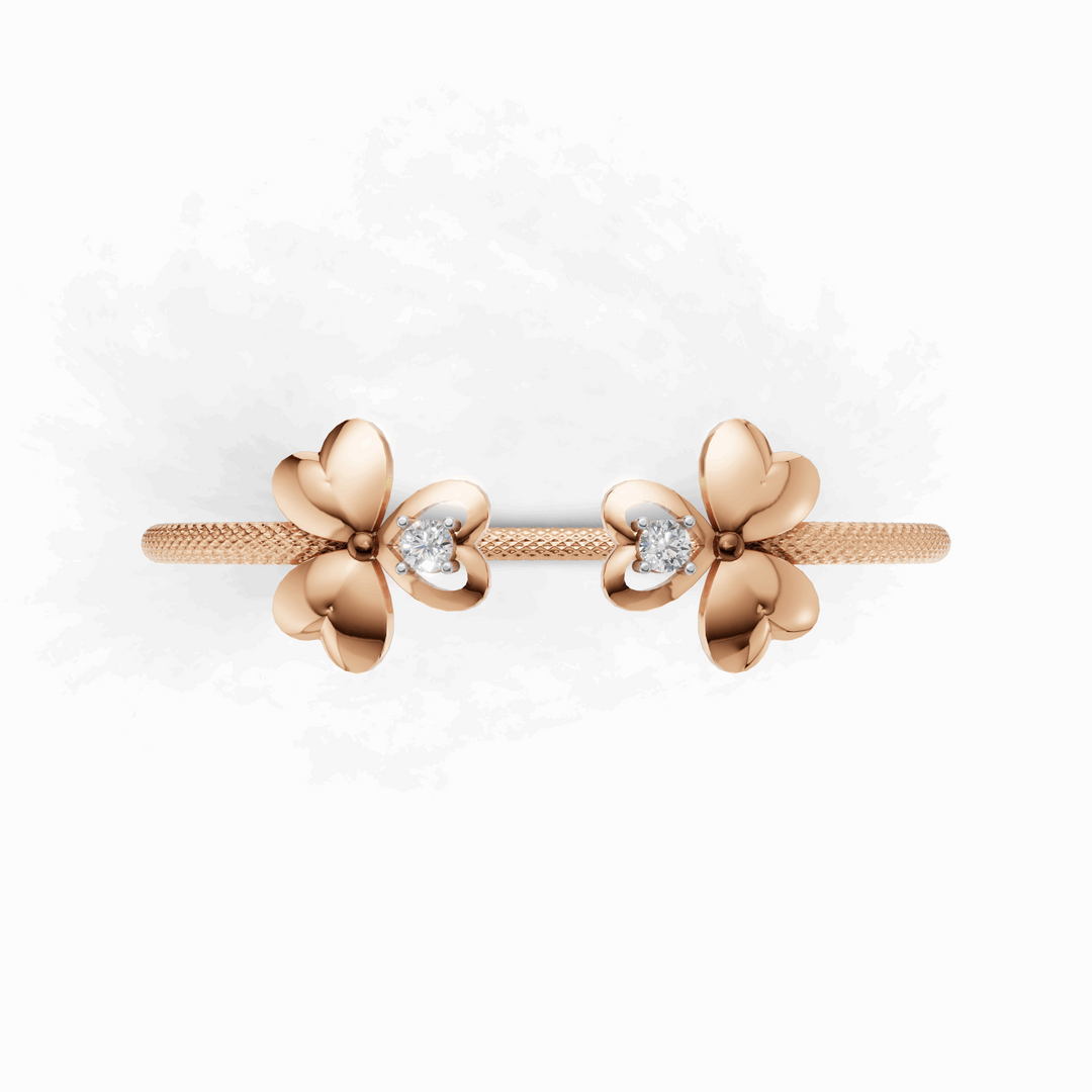 Heart To Heart Bracelet - 18Kt Rose Gold vermeil