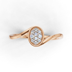 Load image into Gallery viewer, Stardust Swirl Ring - 18Kt Rose Gold vermeil
