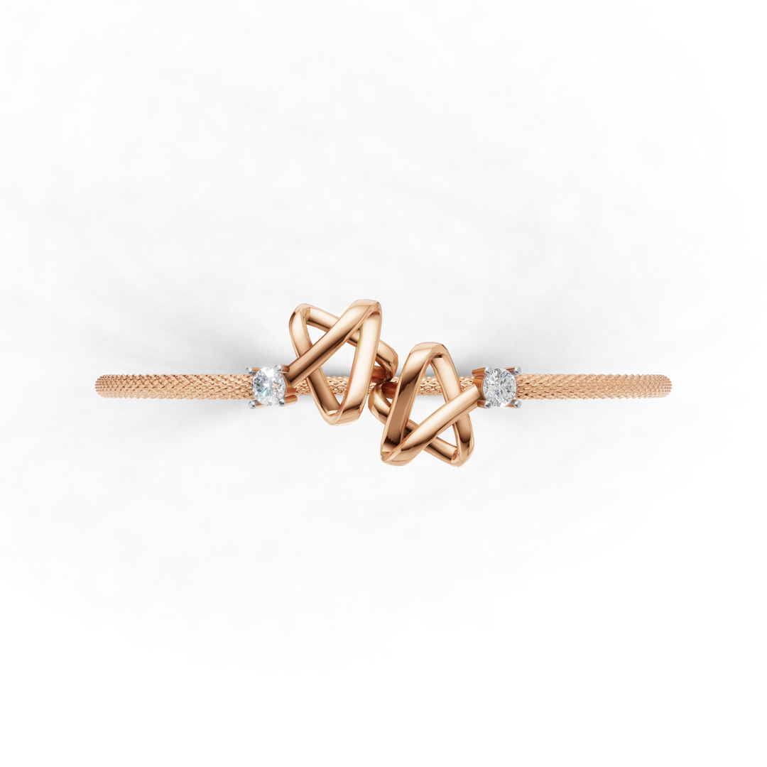 Niva Bracelet-18Kt Rose Gold vermeil