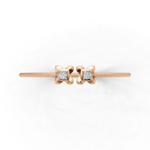 Load image into Gallery viewer, Golden Cross Bracelet - 18Kt Rose Gold vermeil
