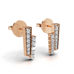 Load image into Gallery viewer, The &quot;Blush Drop&quot; Earrings-18Kt Rose Gold vermeil
