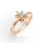 Load image into Gallery viewer, Sun Star Ring - 18Kt Rose Gold vermeil

