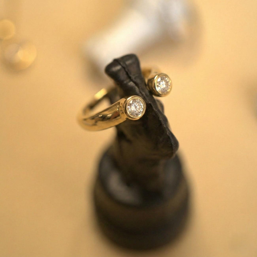 The Nova Twin Ring - 18Kt Gold Vermeil