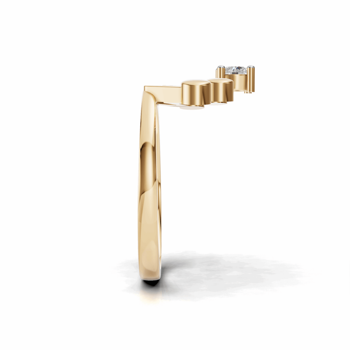Crown Solitaire Ring - 18kt Gold vermeil – silvilus