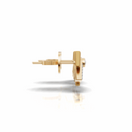 Load image into Gallery viewer, Arrowhead Diamond Studs Earring- 18Kt Gold vermeil
